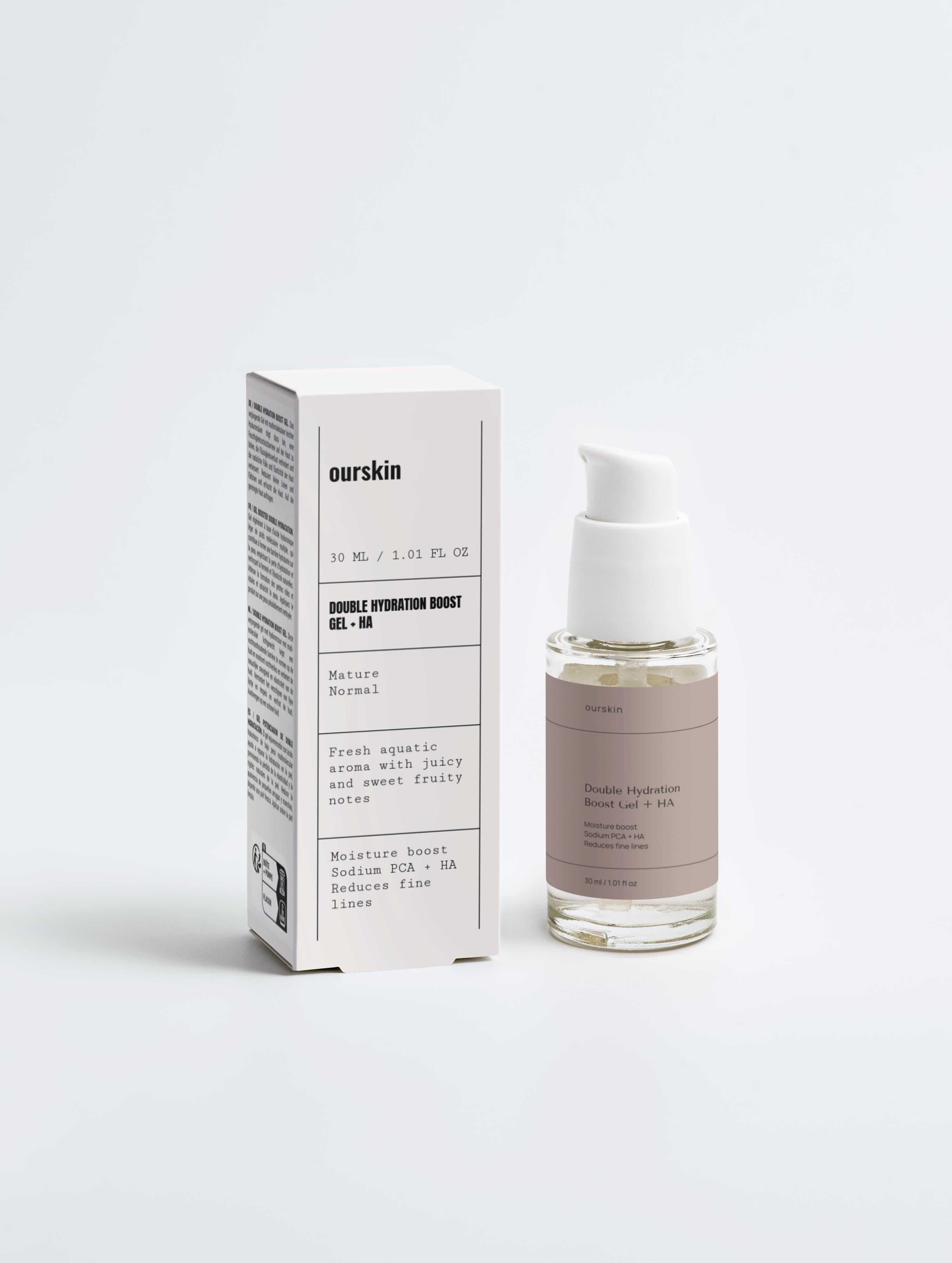 Skincare hydration duo with hyaluronic acid for deep moisture and healthy skin